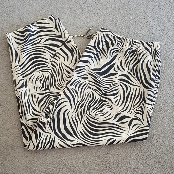 Avenue Pants - AVENUE * SEXY * SLINKY CREAM & BLACK ZEBRA PJ PANT